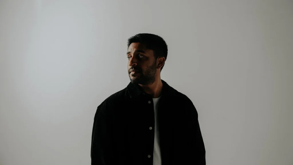 Singer-songwriter Josh Sahunta in a studio portrait