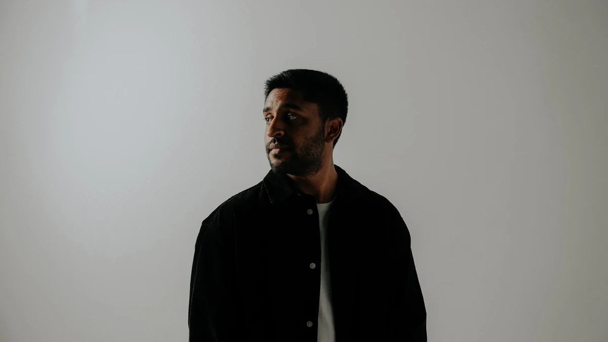 Singer-songwriter Josh Sahunta in a studio portrait